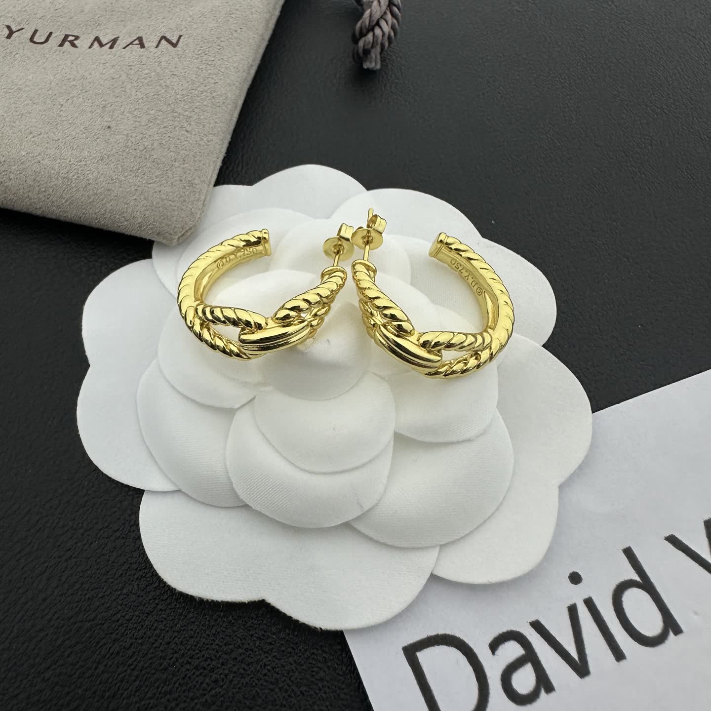 David Yurman Cable Collectibles Hoop Earrings